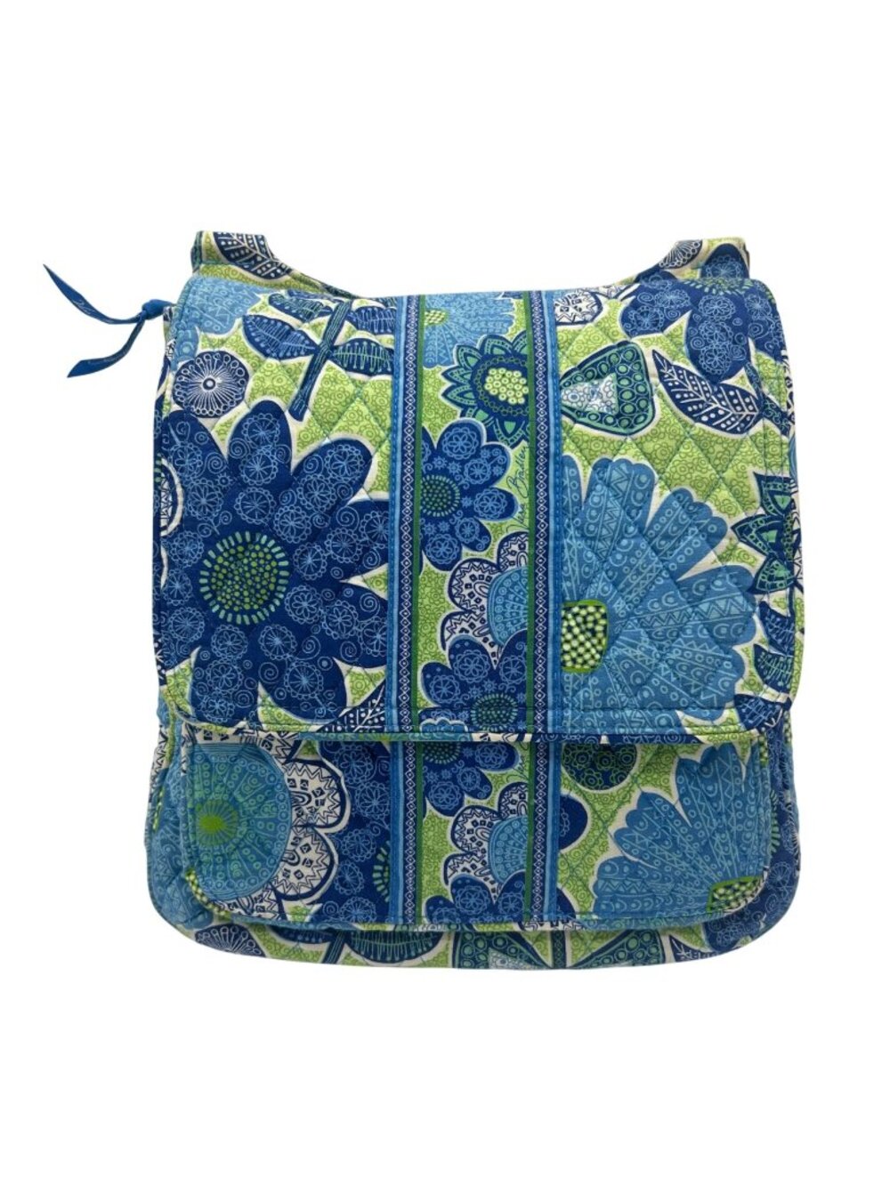 Vera Bradley Blue & Green Floral Crossbody Bag